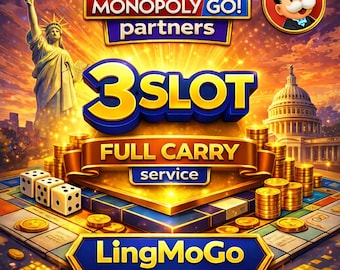 Looney Tunes Partners - 3 Slot - Monopoly Go Full Carry Service