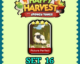 Monopoly Sticker 4 Star - Picture Perfect - Set 16 - Happy Harvest - Fast Delivery