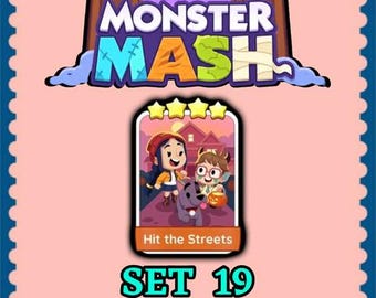 Mogo Sticker 4 Star - Hit the Streets - Set 19 - Monster Mash - Fast Delivery