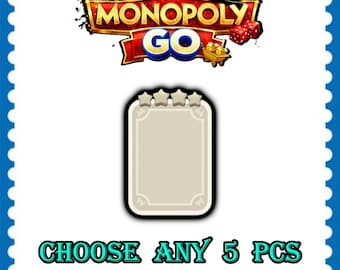 MonopolyGo The Simpsons Album - 4 Star Sticker - 5 pcs