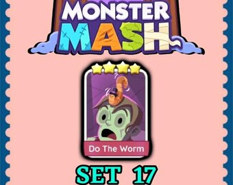 Mogo Sticker 4 Star - Do The Worm - Set 17 - Monster Mash - Fast Delivery