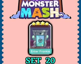 Mogo Sticker 4 Star - Enter Frankie - Set 20 - Monster Mash - Fast Delivery