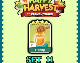 Monopoly Sticker 4 Star - Honey - Set 11 - Happy Harvest - Fast Delivery