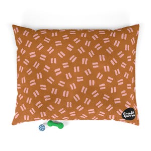 Boho Pet Bed: Plush Coral Fleece Dog and Cat Cushion