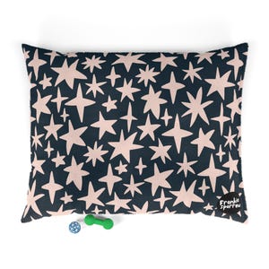 Bohemian Floral Pet Bed: Plush Coral Fleece Dog and Cat Cushion