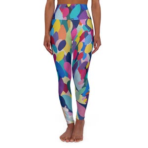 Colorful High Waisted Yoga Leggings, Fitness Leggings, Activewear, Workout Tights, Gift for Yogis, Athleisure Pants