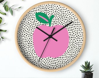 Scandinavian Wall Clock, Modern Home Decor, trendy gifts, Teacher Appreciation Gift