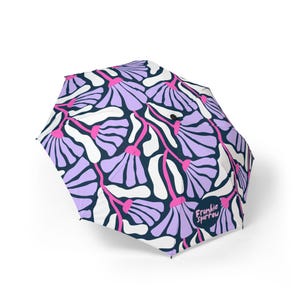 Floraler faltbarer Regenschirm, stilvolle kompakte Regenkleidung, perfekt für den täglichen Gebrauch, Geschenke für sie, Sommerfestivals, Mode-Accessoire