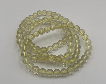 4 mm Citrin Buddha Armband