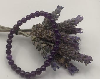 4 mm Ametist Buddha Armband
