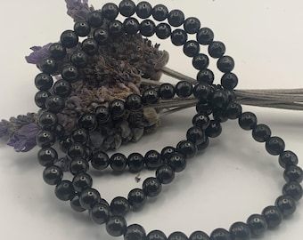 6 mm Shungit Buddha-armband