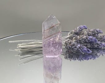 Polerad lavendel ametist torn