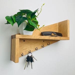 Entryway Key Holder – Wall Mounted Shelf | Boho and Farmhouse Style ...