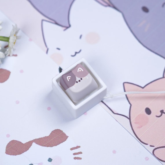 Cat Keyboard Fidget Toy, Optional Keycap, Mechanical Key Fidget