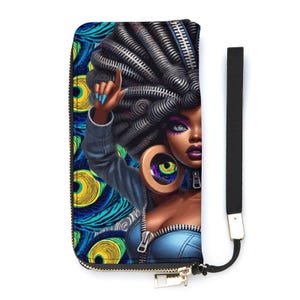 Cartera de muñeca vertical