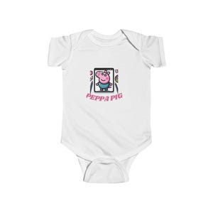 Body de Peppa Pig para bebé: ropa bonita para bebé, conjunto para bebé, regalo para nuevos padres, regalo para baby shower, temática de dibujos animados.