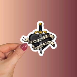 Bookish Sticker - Morally Grey is Favourite Colour