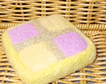 Needlefelt Battenburg Cake: Unusual Gift