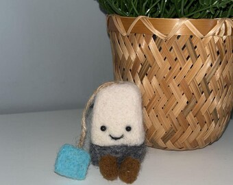 Needlefelt teabag