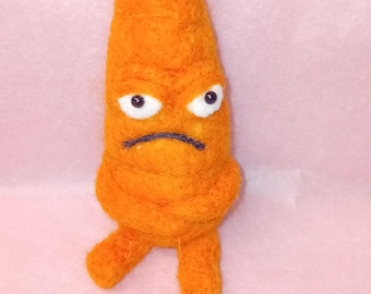 Needlefelt grumpy Carrot 9cm