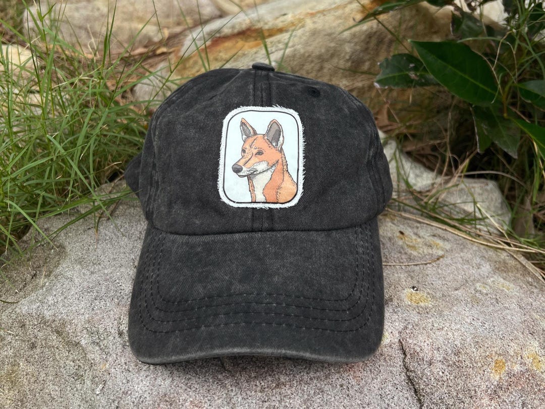 Dingo Cap | Aussie Wildlife Hat – Vintage Washed Style Unisex Baseball ...