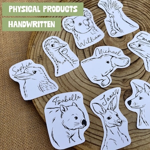 Australian Animal Place Cards – Illustrated Name Cards for Parties & Events