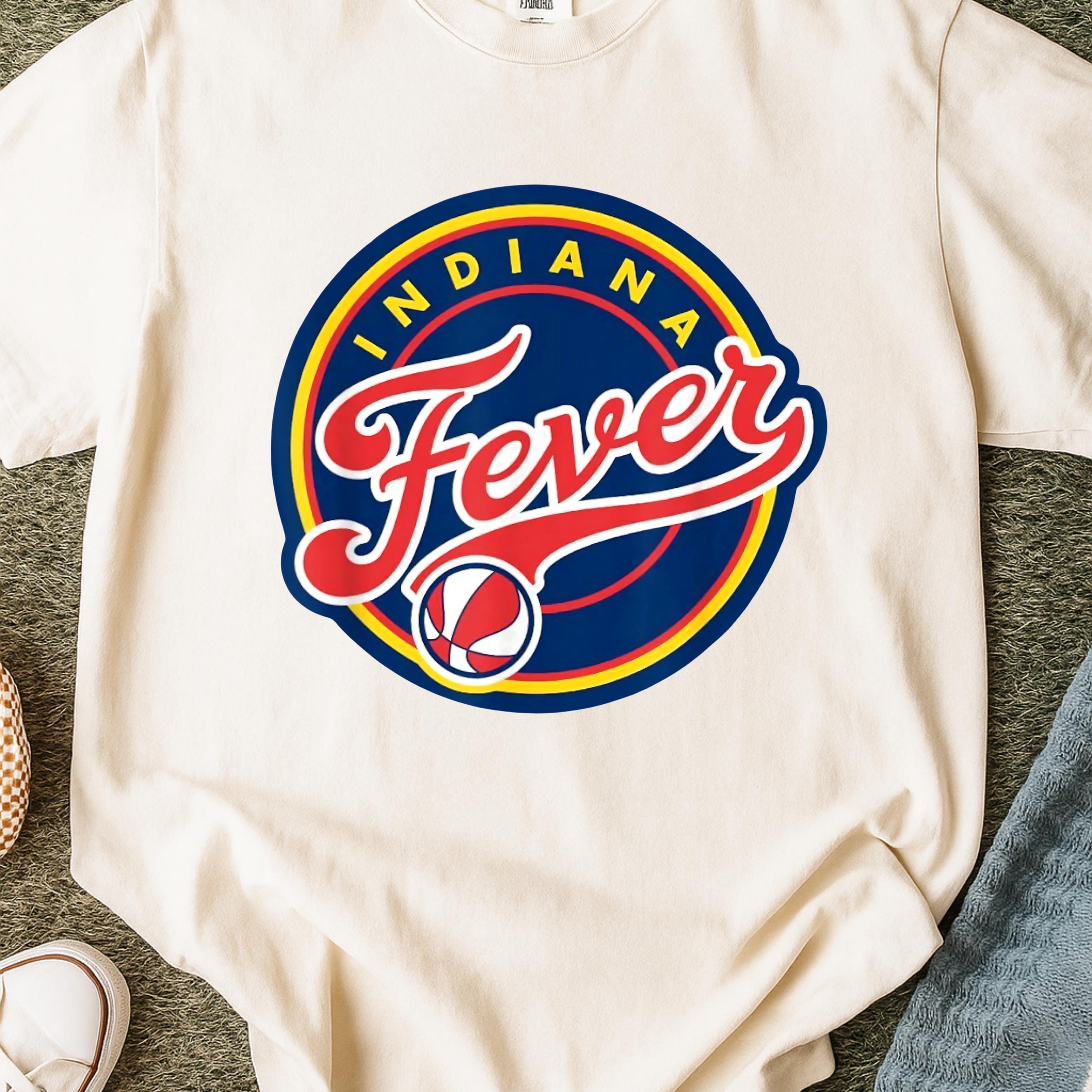 Indiana Fever Inspired Logo PNG   Women's Basketball Digital Design  Fever Team Sublimation  Retro Custom Gift For Basketball Fans
