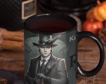 Kaz Brekker Mug, Leigh Bardugo inspired Mug, Gothic Coffee Cup, Dark Fantasy Drinkware, Book Lovers, Six of Crows