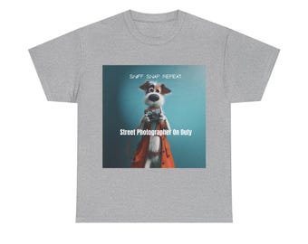 Funny Doggie Street Photographer Tee  | Camera lover T-Shirt
