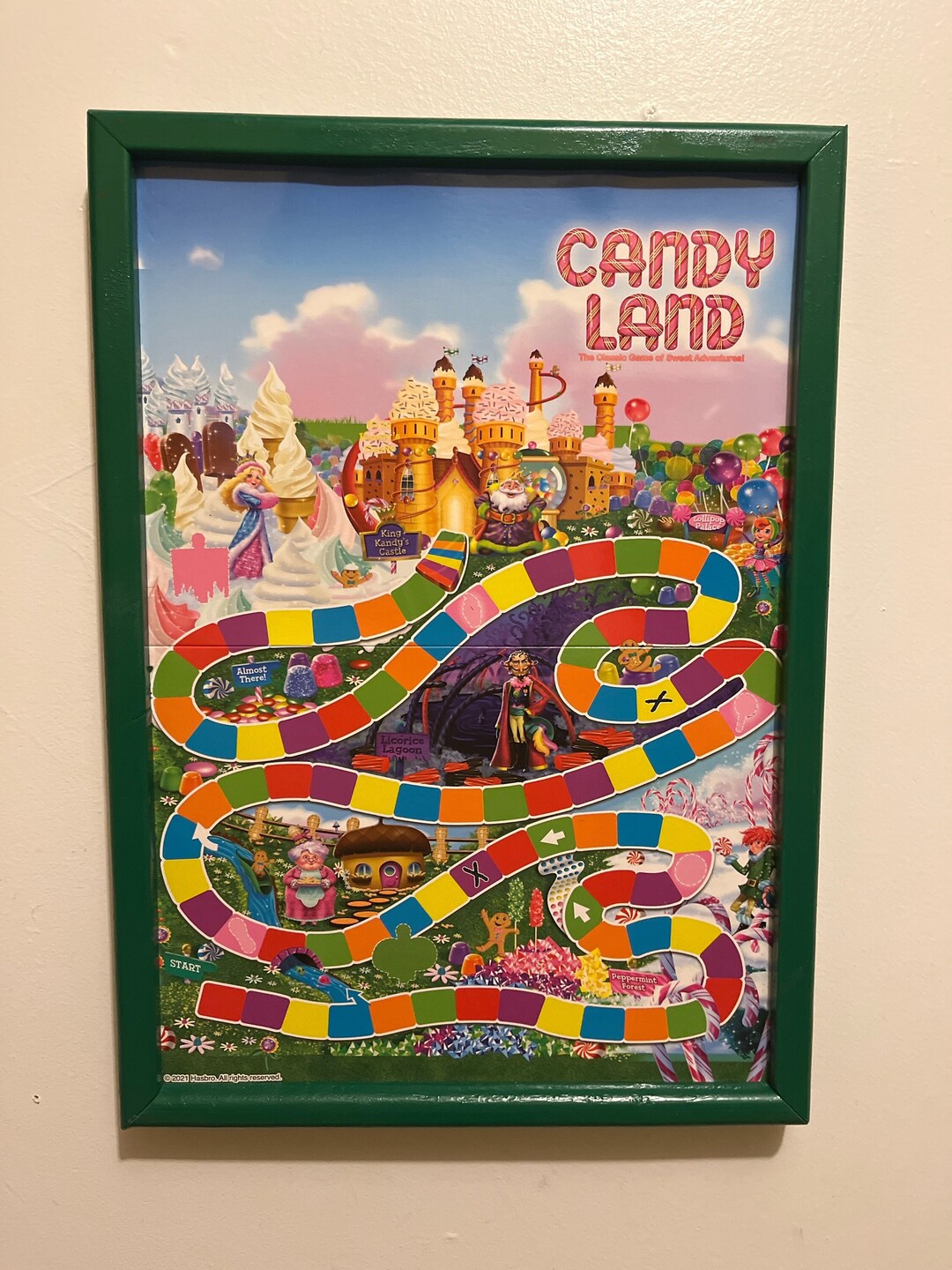 Mini Candy Land Travel Board Game /colorforms Pieces Etsy