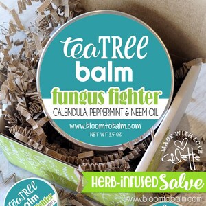 TEA TREE BALM, Tea Tree Salve, Tea Tree Ointment, Anti-Fungal Ointment, Herbal Salve, Herbal Balm, Herbal Ointment, Skin Salve