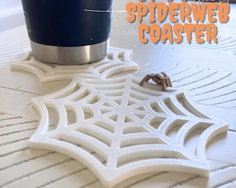 3D Printed Spiderweb Coaster: Spooky Halloween Decor