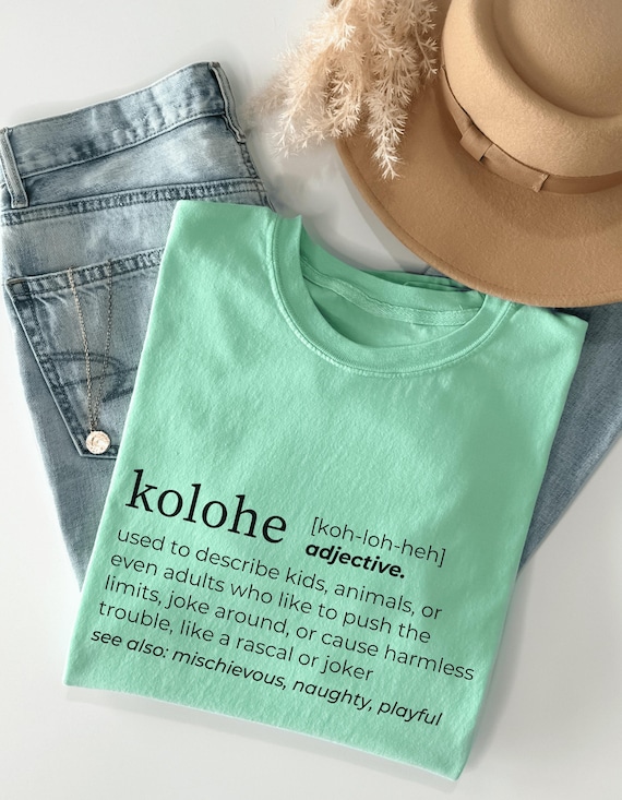Kolohe Pidgin Word Definitions Unisex Softstyle T-shirt Hawaii