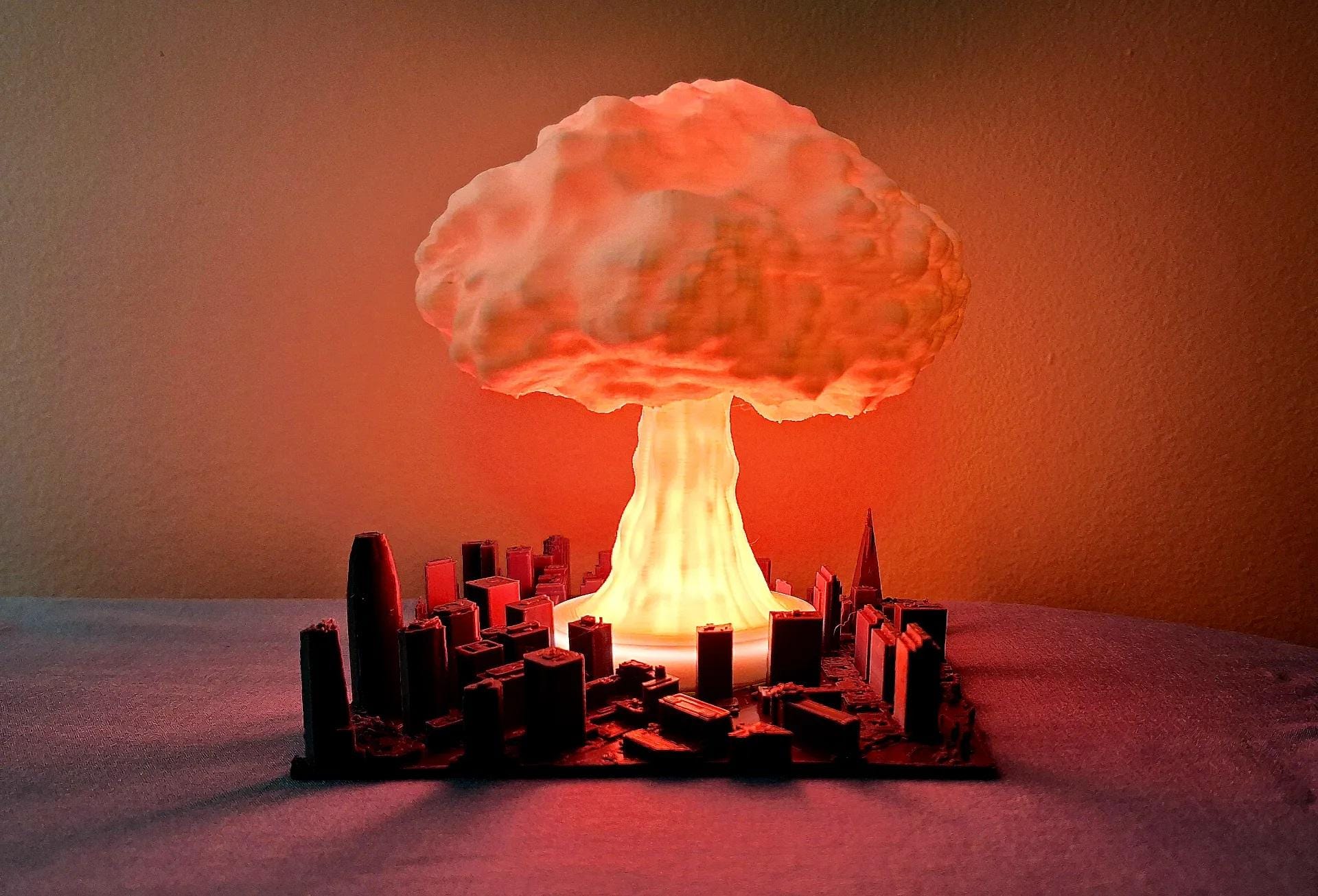 Atom Mushroom Lamp Nuclear Nuk Fallout - Etsy