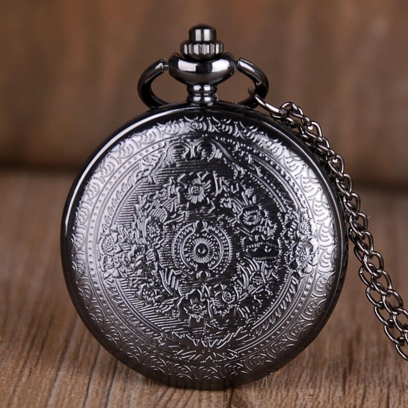 Pocket Watch to My Son With 14 Inch Chain in Black Bronze Etsy