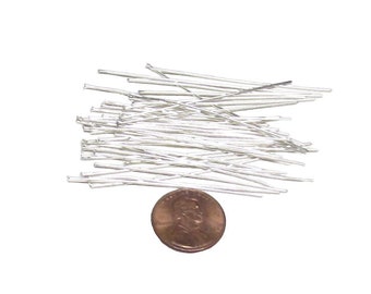 50mm Silver Plated Head Pins / 5cm Silver Head Pins / High Quality Head Pins #50SHP