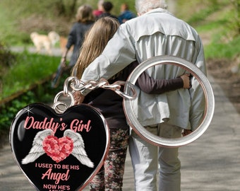 Daddy's Girl Heart Keychain / Sentimental Gift for Daughters / Keepsake
