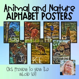 Animal and Nature Poster Alphabet/Jungle Alphabet
