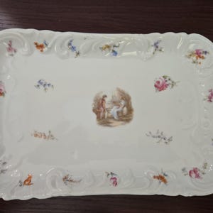 Rosenthal Sanssouci Style Porcelain Serving Tray – Rectangular Decorative Tray