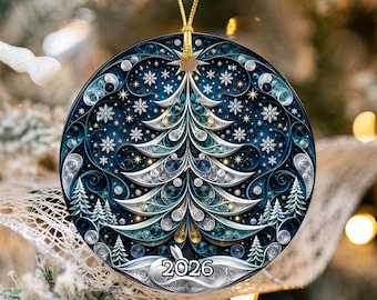 2026 Christmas Ornament, Christmas Tree Decor, Holiday Ornament, Winter Christmas Decoration, Christmas Keepsake Gift, Xmas Tree Ornament