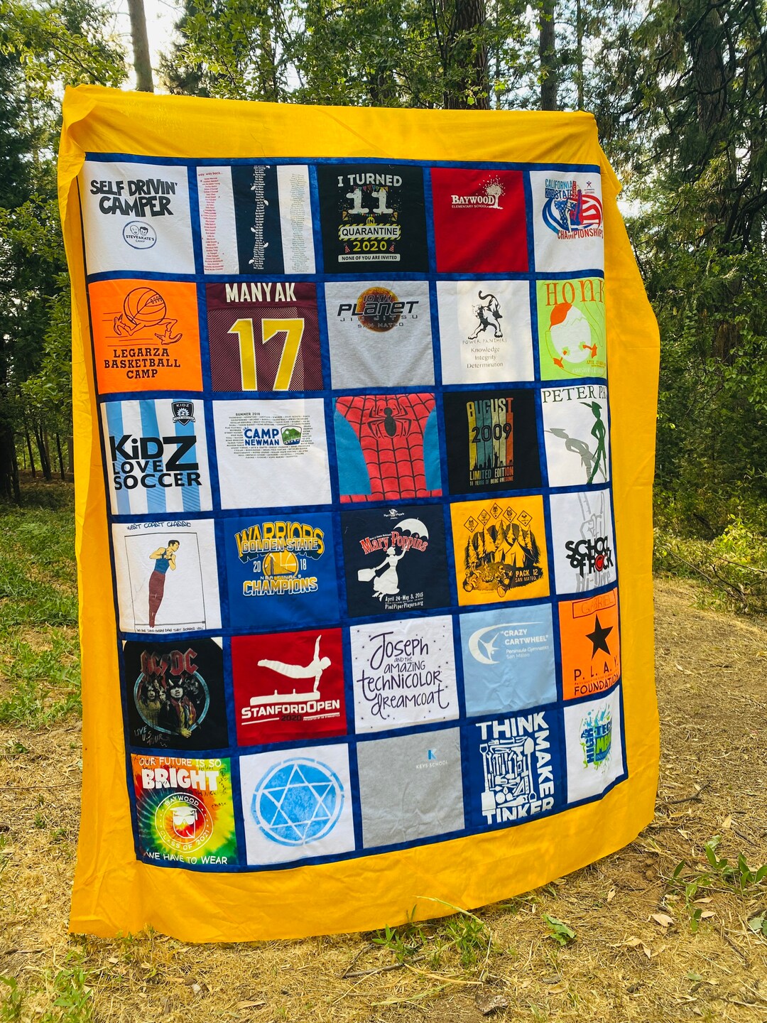 Custom Tshirt Quilt RESERVATION Tshirt Blanket Memory Blanket Old