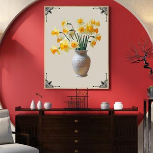 Arte murale con rose, arte murale stampabile, design di rose ad acquerello Arte murale, download istantaneo di arte murale, arredamento per la casa, arte da appendere alla parete stampabile
