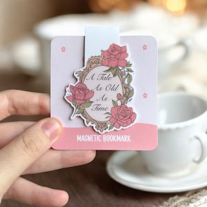 Vintage Beauty And Beast Inspired Magnetic Bookmark | Book Lovers Gift | Cute Bookmark | Page Marker | Tale As Old As Time