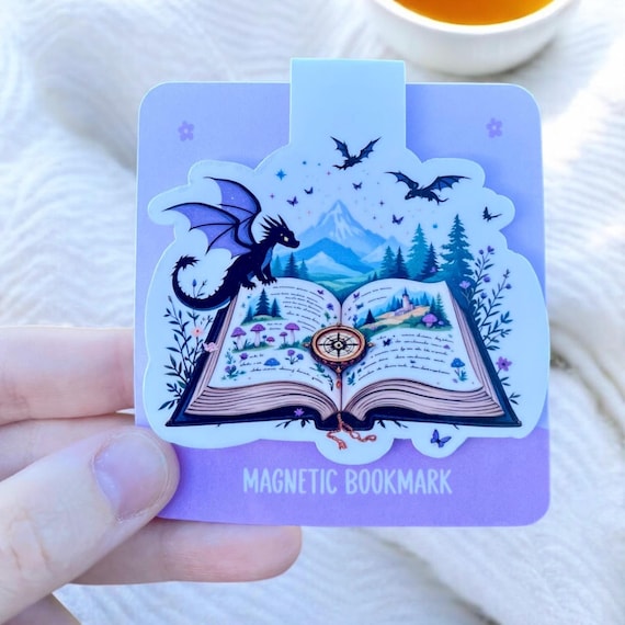Fantasy Storybook Magnetic Bookmark | Book Lovers Gift | Cute Bookmark | Page Marker | Bookish Gift | Book Lover