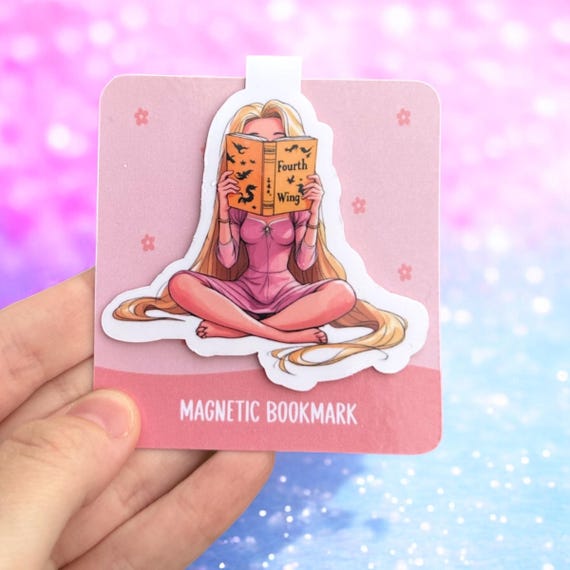 Princess Fourth Wing Bookmark | Book Lovers Gift | Cute Bookmark | Repunzel Inspired Bookmark | Bookish Gift | Book Lover | Tangled