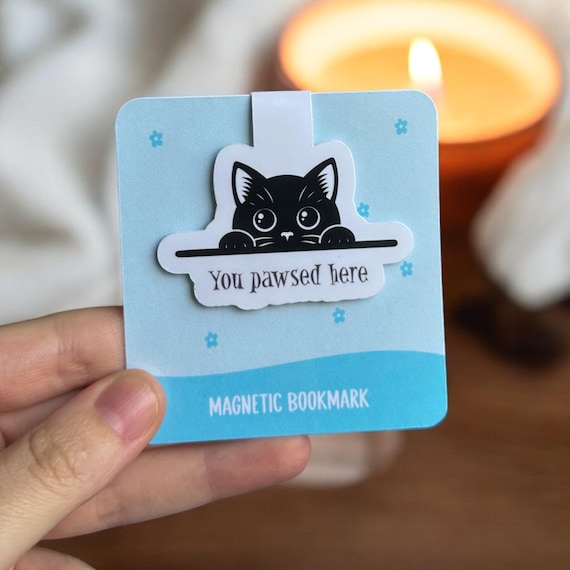 Cat Magnetic Bookmark | Cute Bookmark | Gift For Cat Lover | Cat Notebook Bookmark