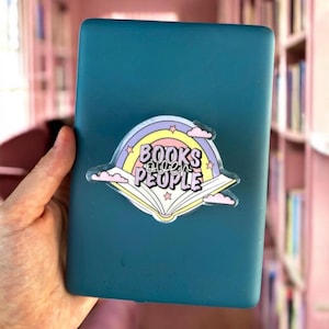 Books Over People Kindle Grip | MagSafe Phone Grip | MagSafe Kindle Grip | Kindle Accessory | Pastel Phone Grip | Girly Kindle Grip