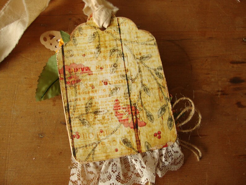 paper art chicken tag gift tag for friend get well Funny card Chicken card Rooster farmhouse style Feeling a bit clucked-up?