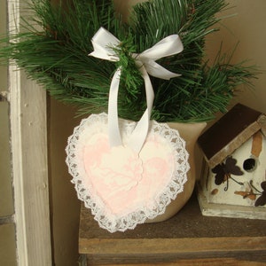 Valentine's Day ornaments, vintage Valentine's, heart ornaments, paper hearts, Galentine's Day gifts, turtle dove image 3