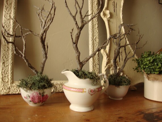 Tabletop Tree Table Decor Wedding Table Decor Twig Tree Etsy